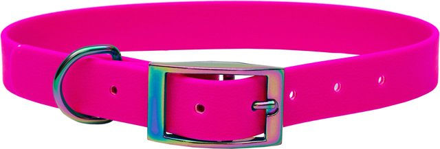 Emmy & Pepe Biothane Halsband Regenbogen Pink Größe M 25mm 33-40cm – Bild 1 von 1