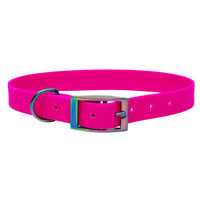 Produktbild von Emmy & Pepe Biothane Halsband Rosa Regenbogen Wasserabweisend Größe L 39-49cm