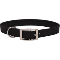 Produktbild von Emmy & Pepe Biothane Halsband Schwarz 16mm L 39-49cm mit silberner Schnalle