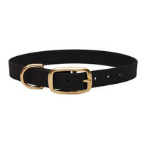 Produktbild von Emmy & Pepe Biothane Halsband Schwarz Gold Wasserabweisend Größe M 33-40cm