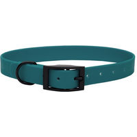 Produktbild von Emmy & Pepe Biothane Halsband Schwarz Green S 16mm 25-33cm