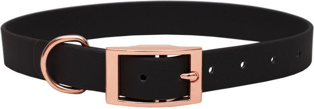 Emmy & Pepe Biothane Halsband Schwarz mit Rosegold 25mm Größe S 25-33cm – Bild 1 von 1
