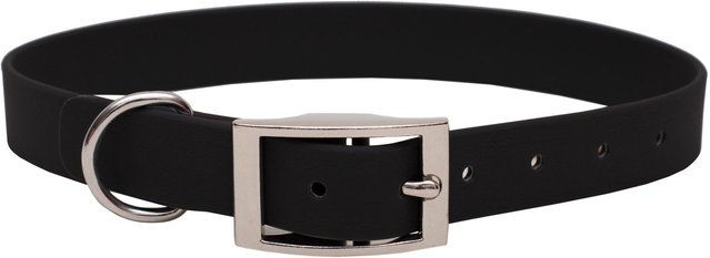 Emmy & Pepe Biothane Halsband Schwarz XS 25mm mit silberner Beschlagung – Bild 1 von 1