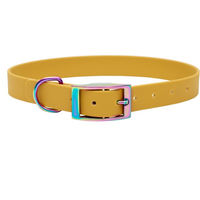 Produktbild von Emmy & Pepe Biothane Halsband Sonnengelb 20mm Grösse M 33-40cm Regenbogen