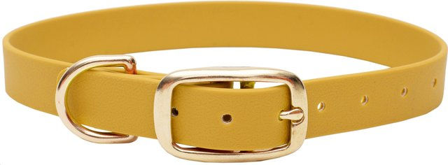 Emmy & Pepe Biothane Halsband Sonnengelb Gold 20mm M 33-40cm – Bild 1 von 1