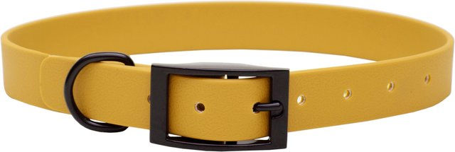 Emmy & Pepe Biothane Halsband Sonnengelb XL 25mm Schwarz – Bild 1 von 1
