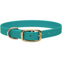 Produktbild von Emmy & Pepe Biothane Halsband Türkis Gold XL 25mm 49-59cm