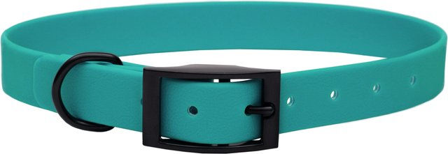 Emmy & Pepe Biothane Halsband Türkis Schwarz 20mm 59-69cm XXL – Bild 1 von 1