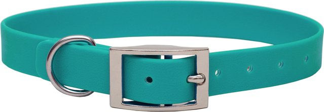 Emmy & Pepe Biothane Halsband Türkis XXL 20mm mit Silberschnalle – Bild 1 von 1
