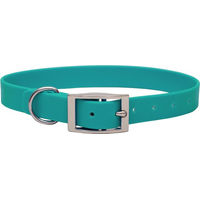 Produktbild von Emmy & Pepe Biothane Halsband Türkis XXL 20mm mit Silberschnalle