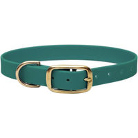 Produktbild von Emmy & Pepe Biothane Halsband Waldgrün XL 25mm Gold