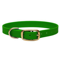 Produktbild von Emmy & Pepe Biothane Halsband wasserabweisend Grün Gold Größe S 25-33cm