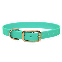 Produktbild von Emmy & Pepe Biothane Halsband Wasserabweisend Mint Gold Größe M 33-40cm