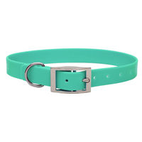Produktbild von Emmy & Pepe Biothane Halsband wasserabweisend Mint Silber XL 49-59cm