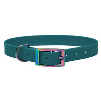 Produktbild von Emmy & Pepe Biothane Hundehalsband Green Regenbogen wasserabweisend Größe S 25-33cm
