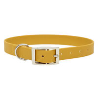 Produktbild von Emmy & Pepe Biothane Hundehalsband wasserabweisend Sonnengelb Silber Grösse L 39-49cm