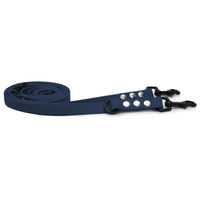 Produktbild von Emmy & Pepe Biothane Hundeleine Wasserabweisend Dunkelblau Gold 16mm 200cm