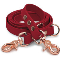 Produktbild von Emmy & Pepe Biothaneleine Bordeaux 16mm 2m mit Sicherheitskarabiner Schwarz
