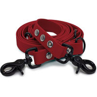 Produktbild von Emmy & Pepe Biothaneleine Bordeaux 20mm 1.20m mit schwarzem Scherenkarabiner