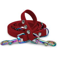 Produktbild von Emmy & Pepe Biothaneleine Bordeaux 20mm x 3m mit Bolzenkarabiner Regenbogen