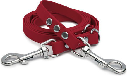 Emmy & Pepe Biothaneleine Bordeaux 25mm 2.50m mit Bolzenkarabiner Silber – Bild 1 von 1
