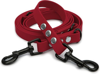 Emmy & Pepe Biothaneleine Bordeaux 25mm 2.50m mit schwarzem Bolzenkarabiner – Bild 1 von 1