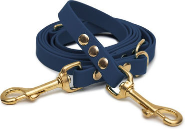 Emmy & Pepe Biothaneleine Dark Blue 16mm 1.20m mit Bolzenkarabiner Gold – Bild 1 von 1