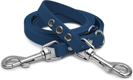 Emmy & Pepe Biothaneleine Dark Blue 16mm mit 3m Länge und silbernem Bolzenkarabiner – Bild 1 von 1