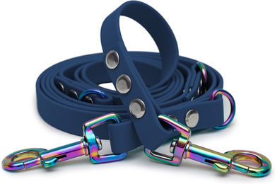 Emmy & Pepe Biothaneleine Dark Blue 20mm 1.20m mit Regenbogen Bolzenkarabiner – Bild 1 von 1