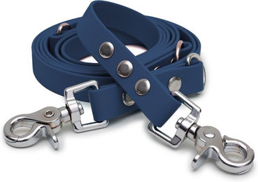 Emmy & Pepe Biothaneleine Dark Blue 20mm 2m mit Scherenkarabiner Silber – Bild 1 von 1