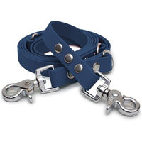 Produktbild von Emmy & Pepe Biothaneleine Dark Blue 20mm 2m mit Scherenkarabiner Silber