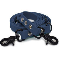 Produktbild von Emmy & Pepe Biothaneleine Dark Blue 20mm 3m mit schwarzem Scherenkarabiner