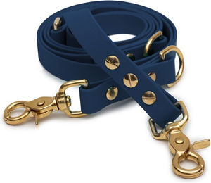 Emmy & Pepe Biothaneleine Dark Blue 20mm x 2m mit Scherenkarabiner Gold – Bild 1 von 1