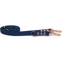 Produktbild von Emmy & Pepe Biothaneleine Dark Blue 25mm 2.50m mit Bolzenkarabiner Rosegold