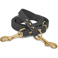 Produktbild von Emmy & Pepe Biothaneleine Grau 20mm 2.50m mit Bolzenkarabiner Gold