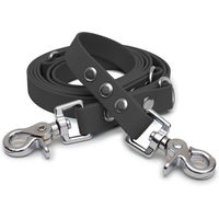 Produktbild von Emmy & Pepe Biothaneleine Grau 20mm 2.50m mit Scherenkarabiner Silber