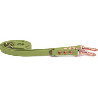 Produktbild von Emmy & Pepe Biothaneleine Khaki 20mm 1.20m mit Bolzenkarabiner Rosegold