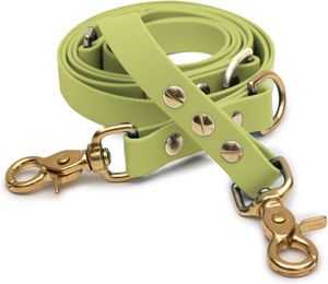 Emmy & Pepe Biothaneleine Khaki 20mm 1.20m mit Scherenkarabiner Gold – Bild 1 von 1