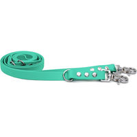 Produktbild von Emmy & Pepe Biothaneleine Mint 20mm 3m mit Scherenkarabiner Silber