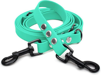 Emmy & Pepe Biothaneleine Mint mit Bolzenkarabiner Schwarz 25mm 3m – Bild 1 von 1
