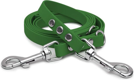 Emmy & Pepe Biothaneleine Olive 16mm 1.20m mit silbernem Bolzenkarabiner – Bild 1 von 1