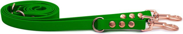 Emmy & Pepe Biothaneleine Olive 16mm mit 3m Länge und Rosegold Bolzenkarabiner – Bild 1 von 1