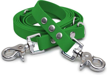 Emmy & Pepe Biothaneleine Olive 20mm 1.20m mit Scherenkarabiner Silber – Bild 1 von 1