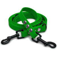 Produktbild von Emmy & Pepe Biothaneleine Olive 25mm 3m mit Bolzenkarabiner Schwarz