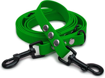 Emmy & Pepe Biothaneleine Olive Schwarz mit Bolzenkarabiner 16mm 1.20m – Bild 1 von 1