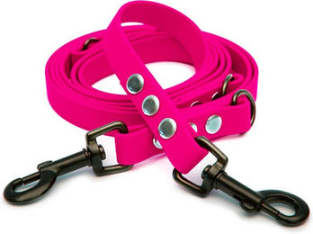 Emmy & Pepe Biothaneleine Pink 16mm mit 3m Länge und schwarzem Bolzenkarabiner – Bild 1 von 1