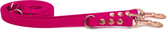 Emmy & Pepe Biothaneleine Pink 20mm 2.50m mit Bolzenkarabiner Rosegold – Bild 1 von 1