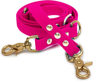 Emmy & Pepe Biothaneleine Pink 20mm 2.50m mit Scherenkarabiner Gold – Bild 1 von 1