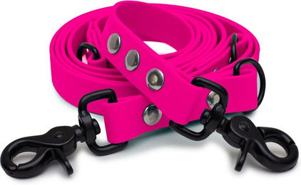 Emmy & Pepe Biothaneleine Pink 20mm 2.50m mit schwarzem Scherenkarabiner – Bild 1 von 1