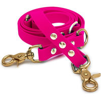 Produktbild von Emmy & Pepe Biothaneleine Pink 20mm 2m mit Scherenkarabiner Gold